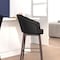 Flash Furniture 26" Black LeatherSoft Counter Stool with Wood Legs AY-1928-26-BK-GG - alternate 2
